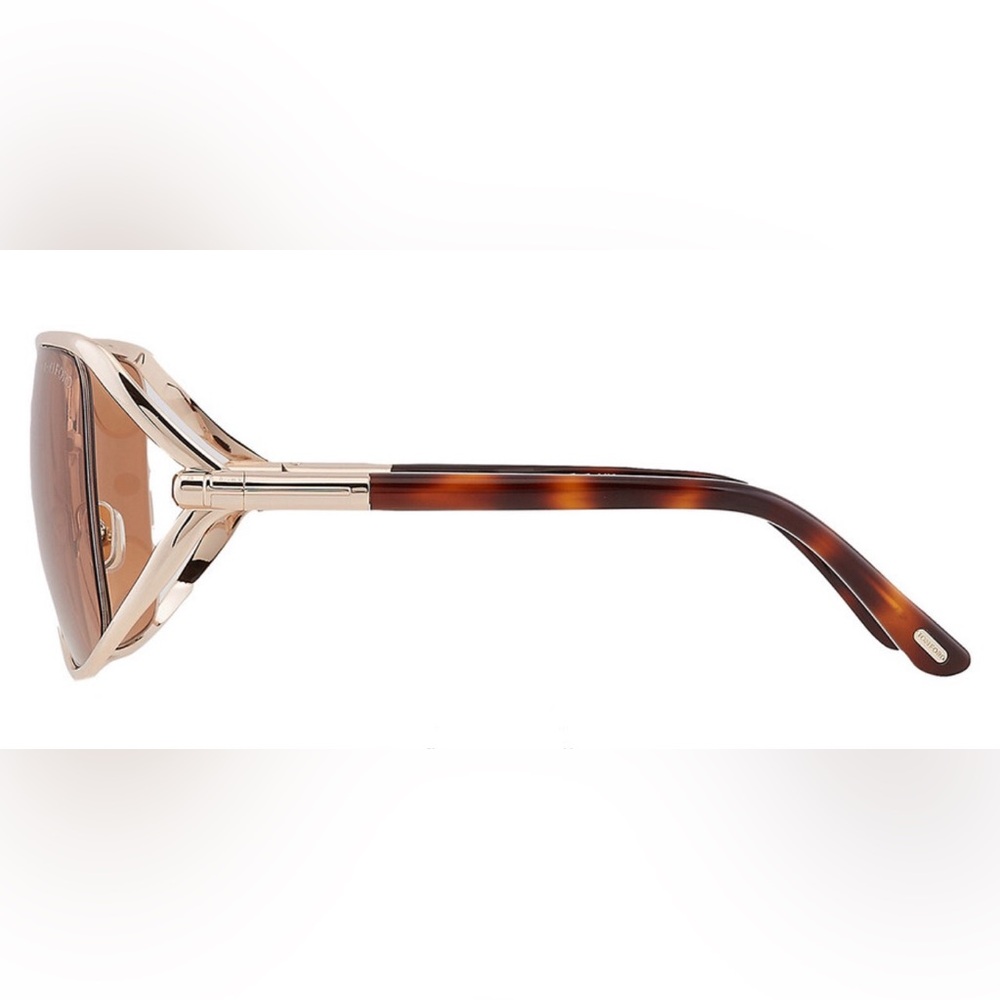 TOM FORD Goldie FT1092 Rose Gold/Havana Brown Butterfly Ladies Sunglasses - Picture 5 of 13